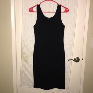 Forever 21 black midi dress